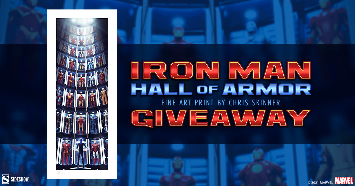 Iron Man Hall of Armor Fine Art Print Giveaway