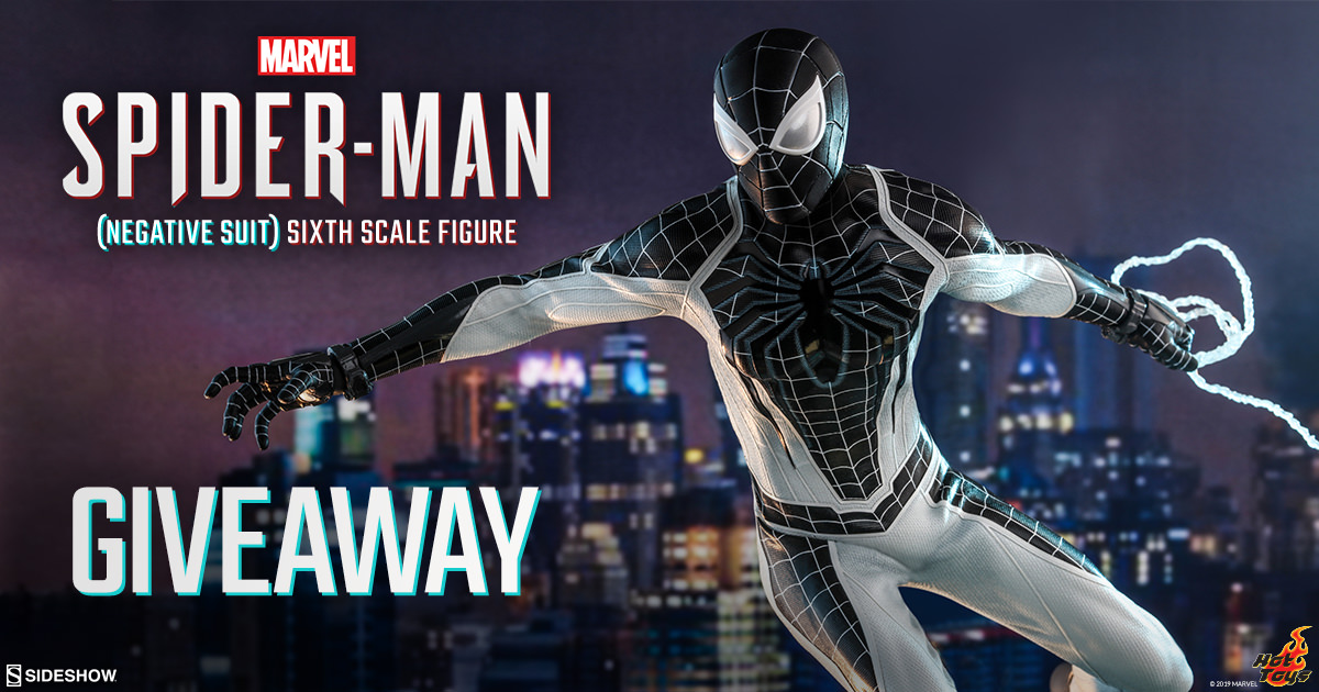 Marvel's Spider-Man (Negative Suit) Sixth Scale Figure Newsletter Giveaway