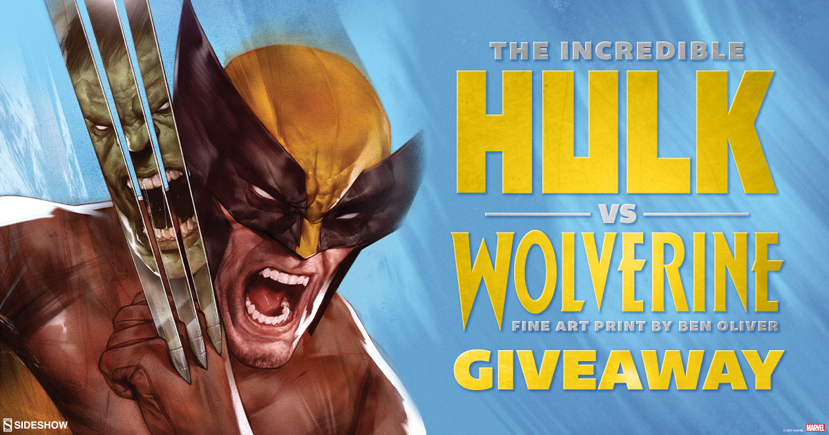 Incredible Hulk vs Wolverine Fine Art Print Contest