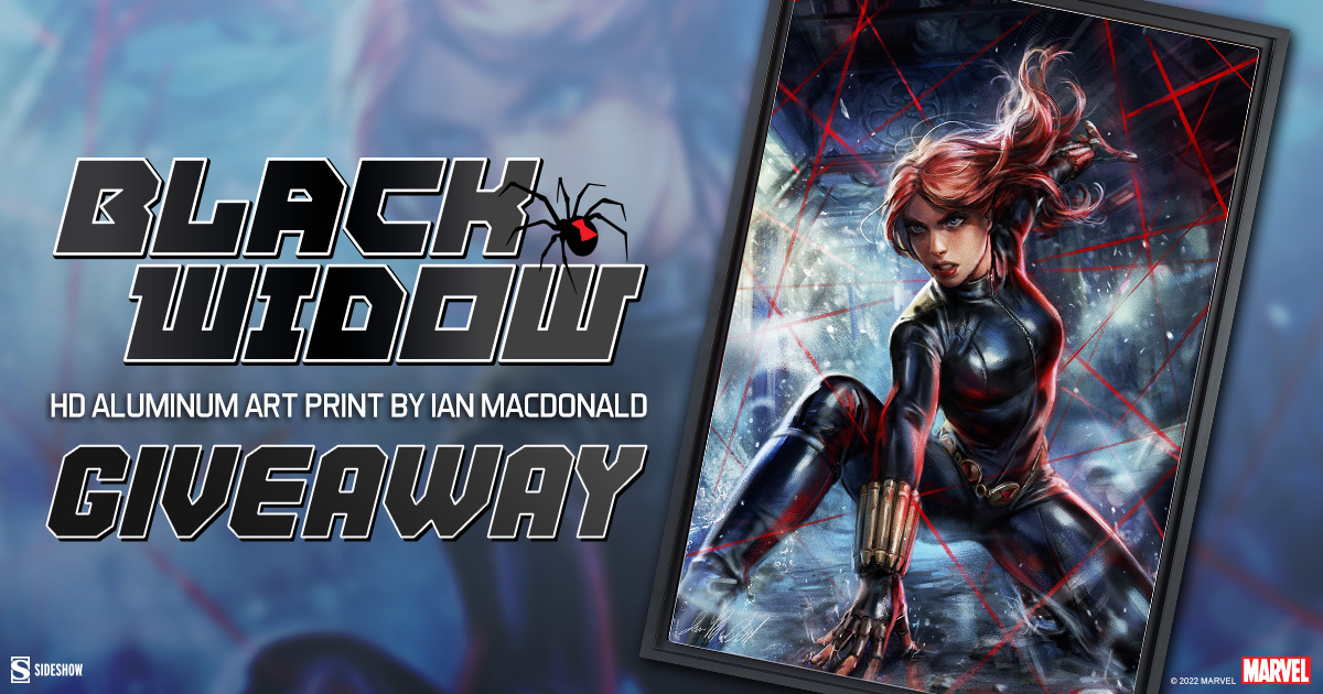 Spooktacular Black Widow Art Print Giveaway