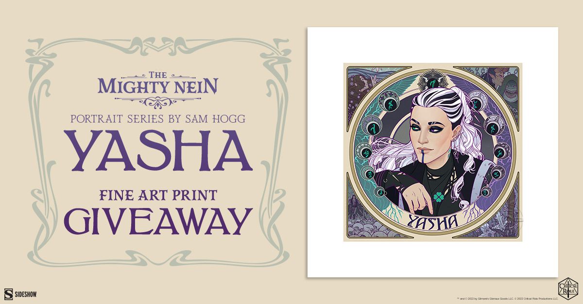 Mighty Nein Portrait Series: Yasha Fine Art Print Giveaway