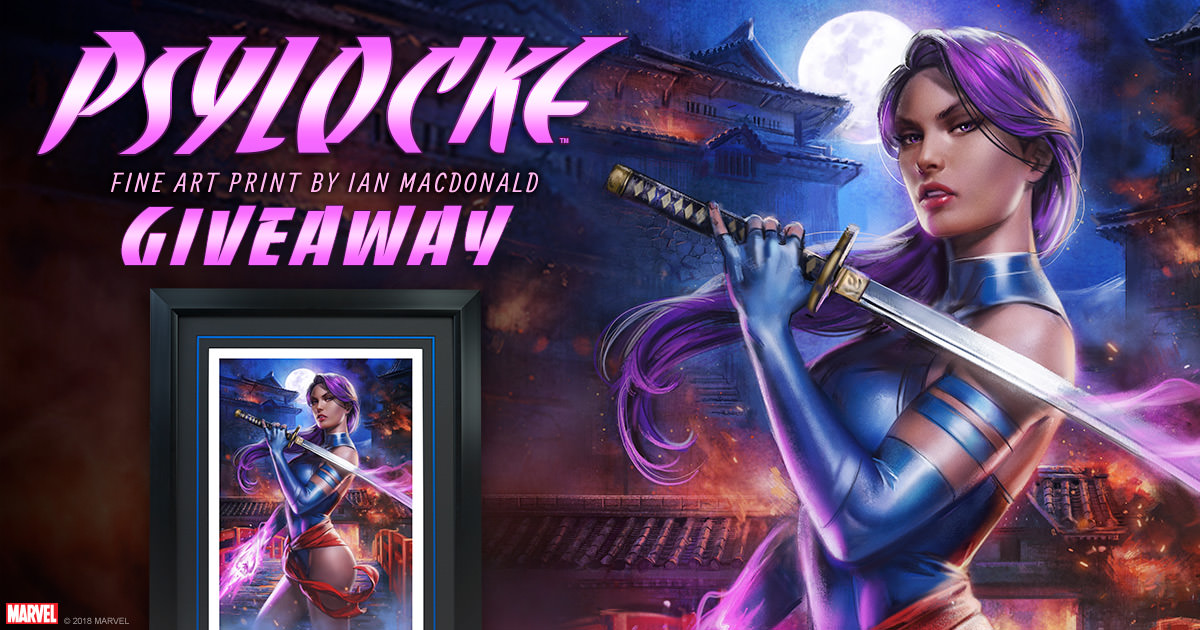Psylocke Fine Art Print Giveaway