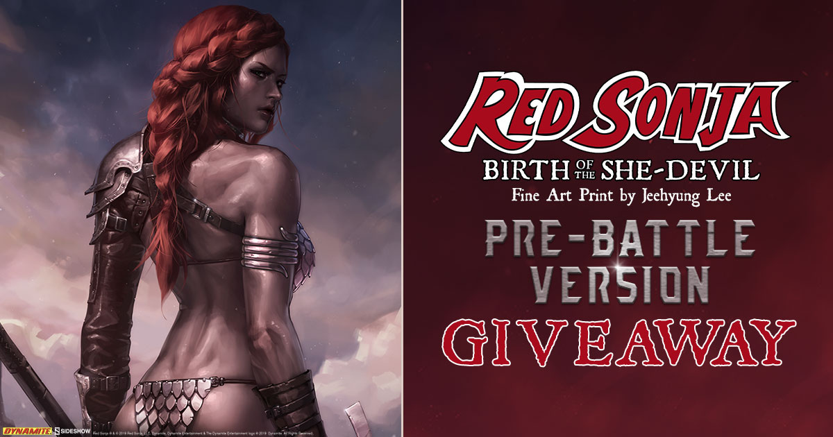 Red Sonja: Birth of the She-Devil Pre-Battle Version Fine Art Print Giveaway