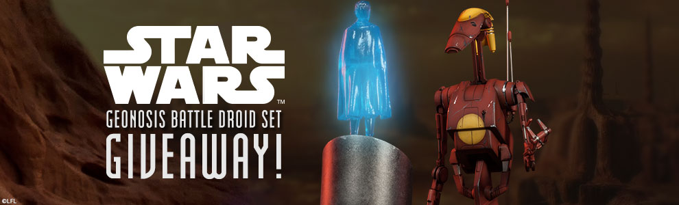 Geonosis Commander and Dooku Hologram Giveaway