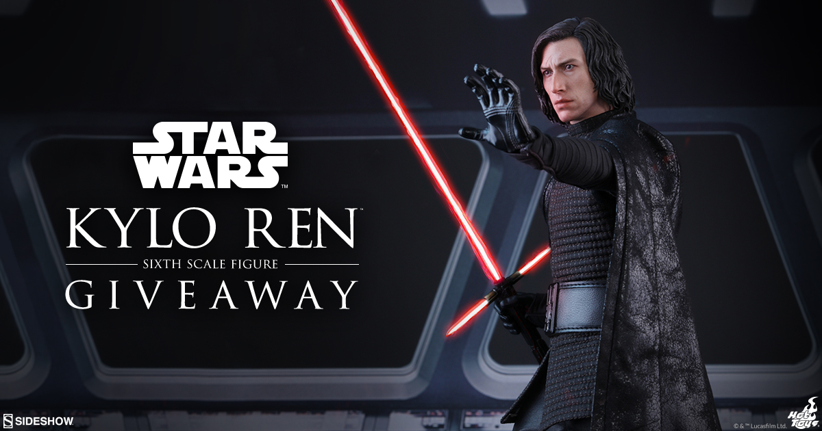 Kylo Ren Sixth Scale Figure Newsletter Giveaway