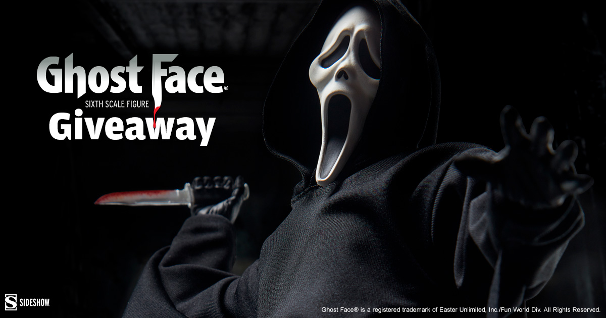 Ghost Face Sixth Scale Figure Newsletter Giveaway