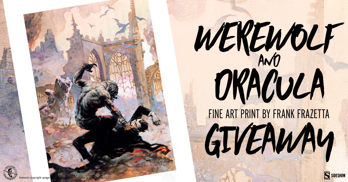 Werewolf and Dracula Fine Art Print Giveaway