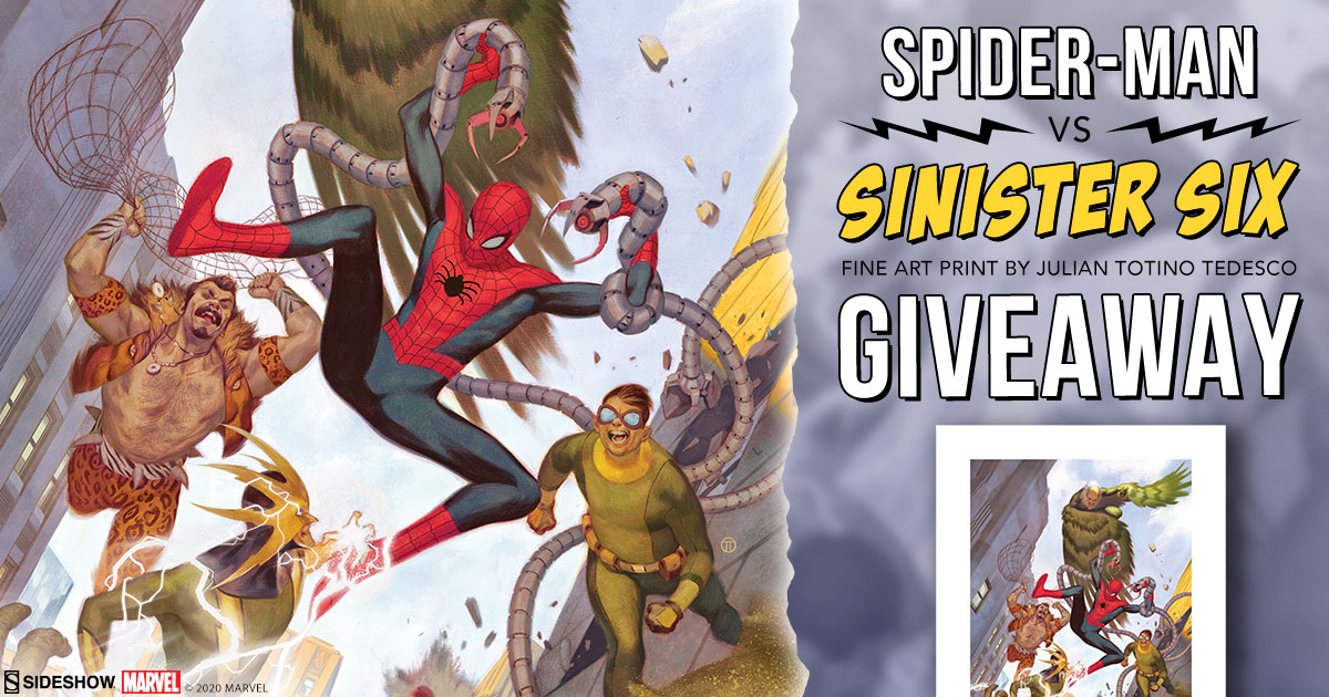 Spider-Man vs Sinister Six Fine Art Print Giveaway
