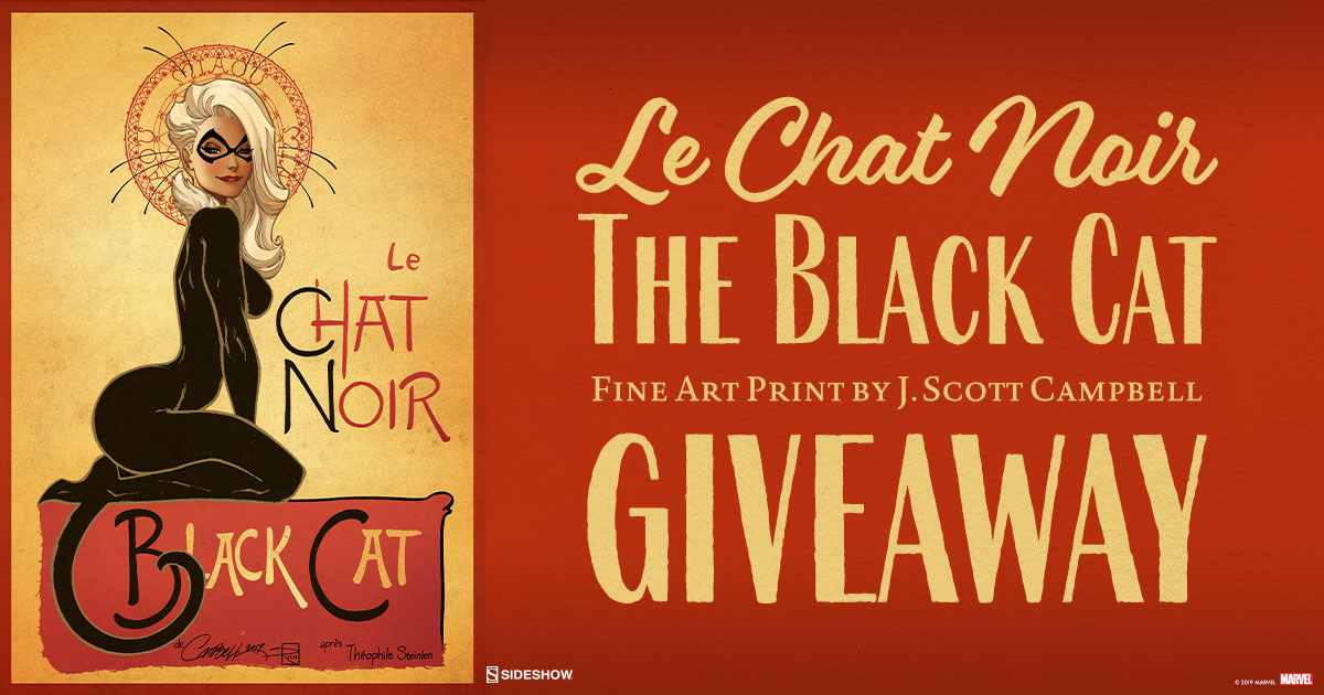 Le Chat Noir: The Black Cat Fine Art Print Giveaway