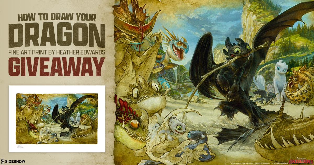 How To Draw Your Dragon Fine Art Print Giveaway