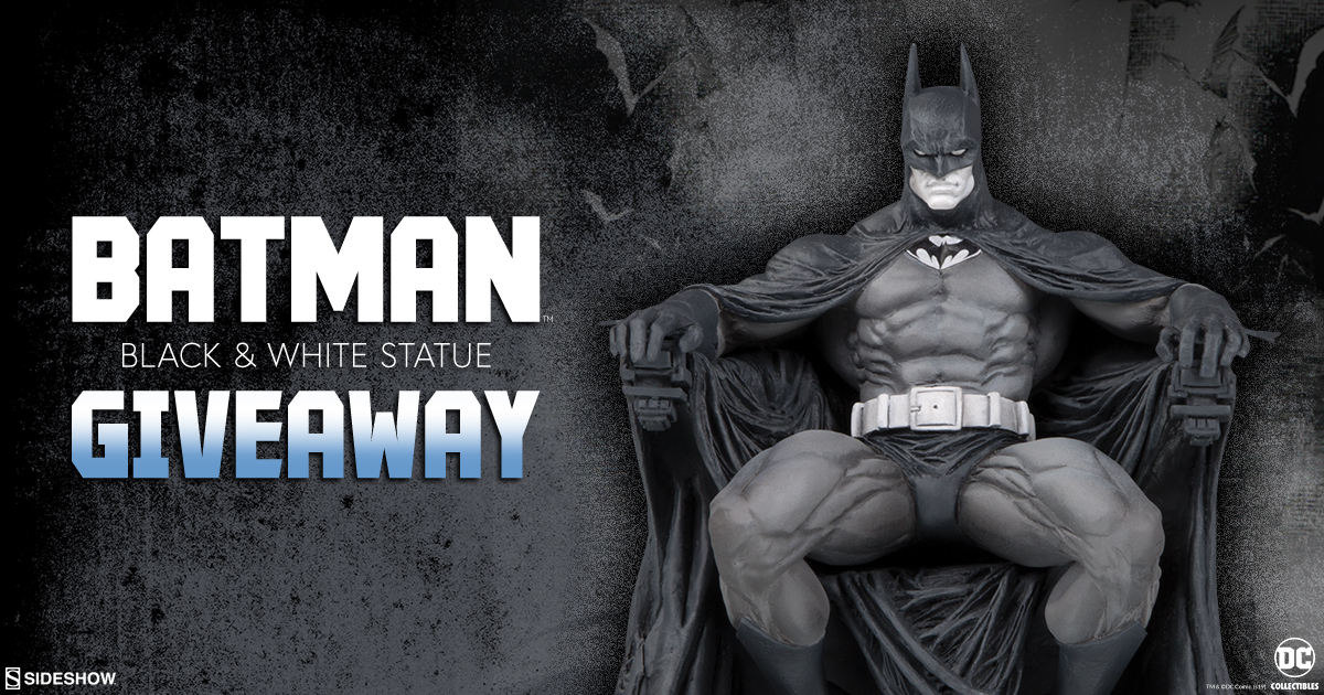 Batman Black and White Series Statue Giveaway