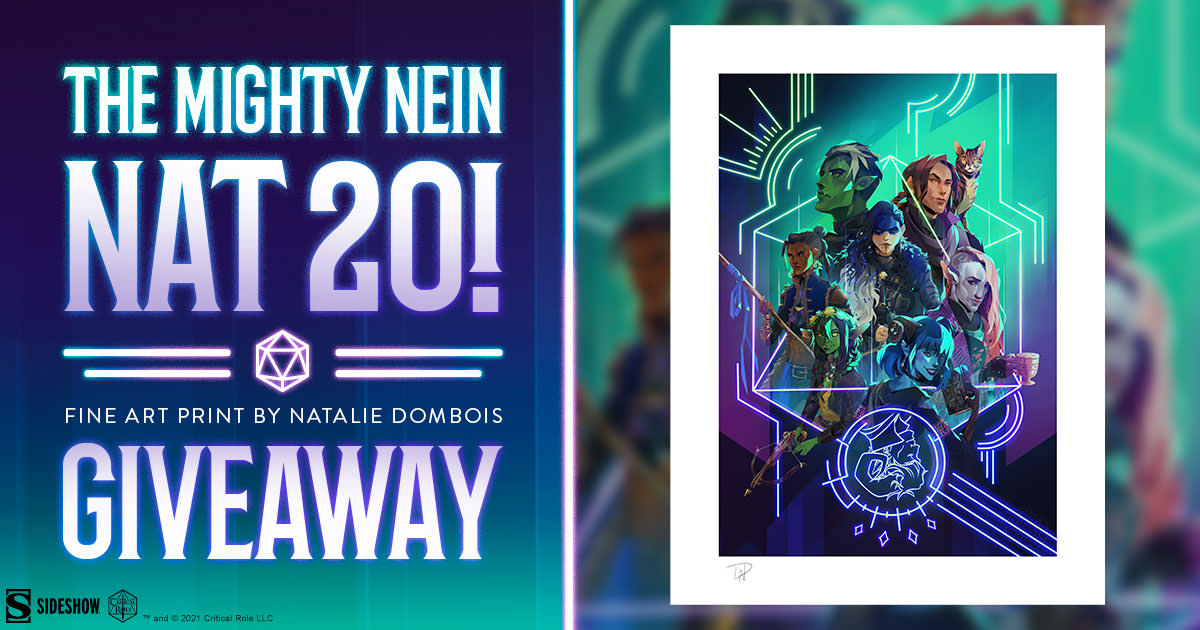 Mighty Nein: Nat 20! Fine Art Print Giveaway