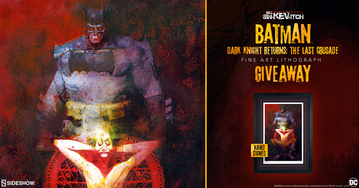 The Dark Knight Returns Batman Fine Art Lithograph Giveaway