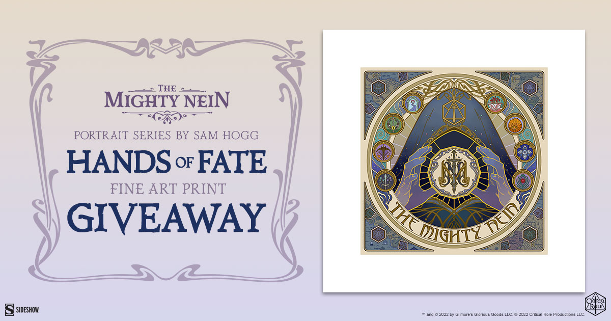 Mighty Nein Portrait Series: The Hands of Fate Fine Art Print Giveaway