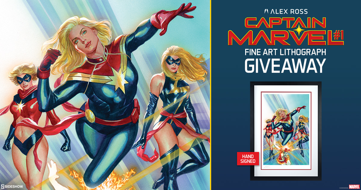 Captain Marvel #1 Framed Lithograph Giveaway