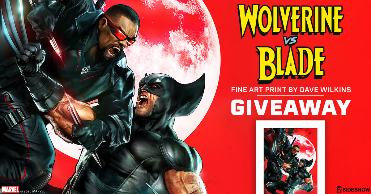 Wolverine vs Blade Fine Art Print Giveaway