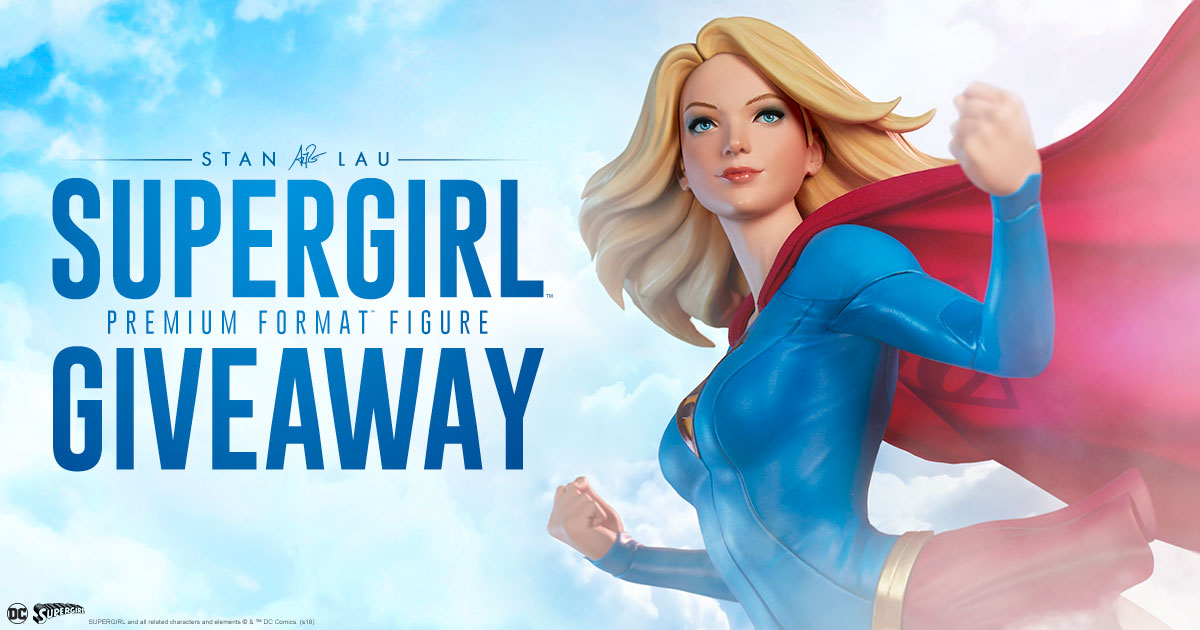SUPERGIRL PREMIUM FORMAT Statue Sideshow (with a glued finger) EUR 449