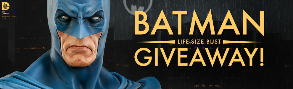 YouTube Batman Bust Giveaway