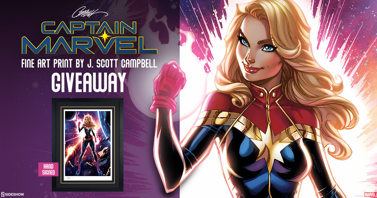 Captain Marvel Art Print Giveaway