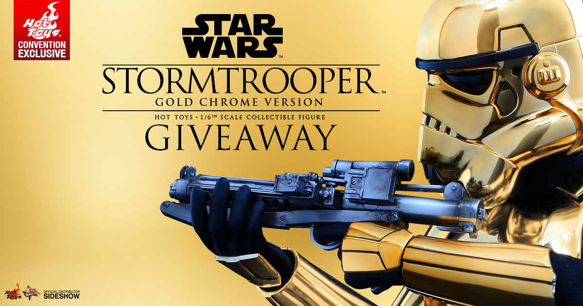 Livestream July 6th Stormtrooper Gold Chrome Figure Giveaway
