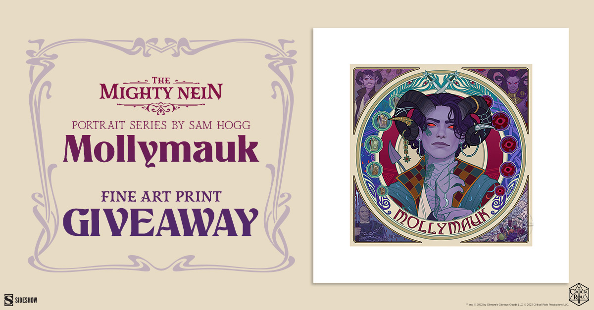 Mighty Nein Portrait Series: Mollymauk Fine Art Print Giveaway