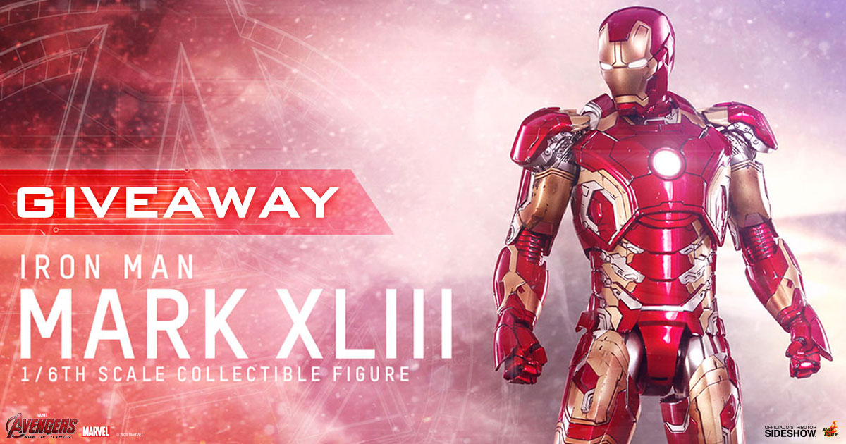 Iron Man Mark XLIII Sixth Scale Figure Newsletter Giveaway