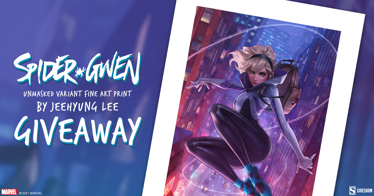 Spider-Gwen Unmasked Variant Fine Art Print Giveaway