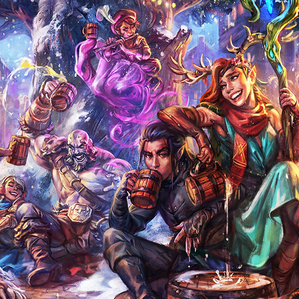 Vox Machina: Winter's Crest At Whitestone Art Print (Unframed) reveal image