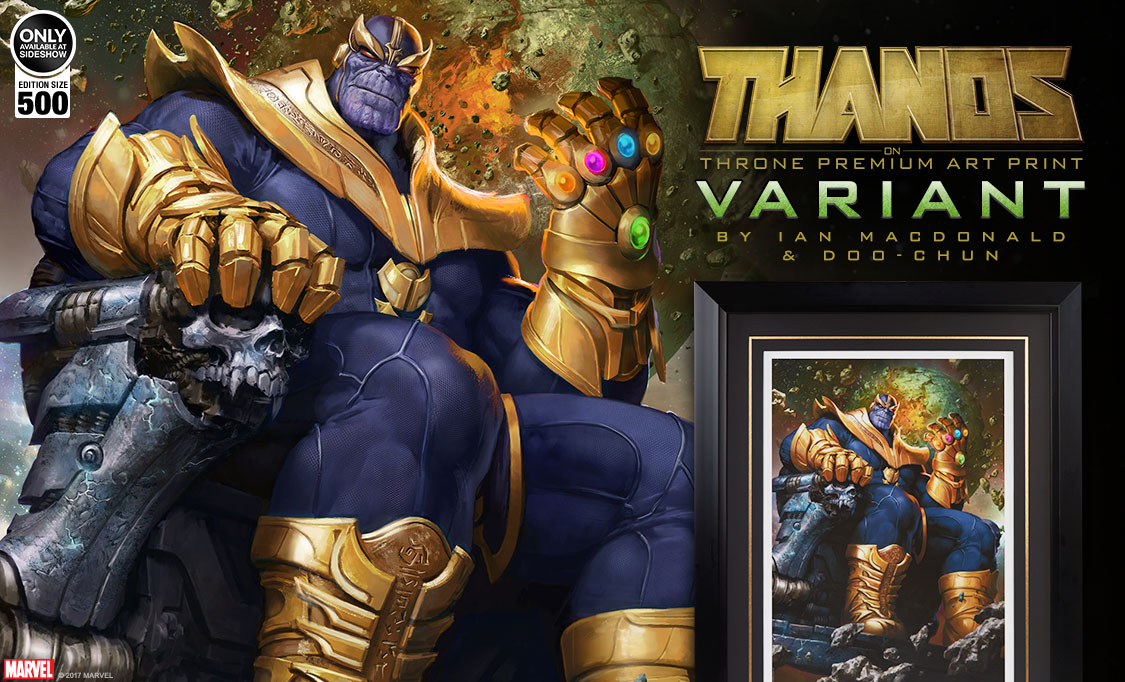 Thanos on Throne Variant Print