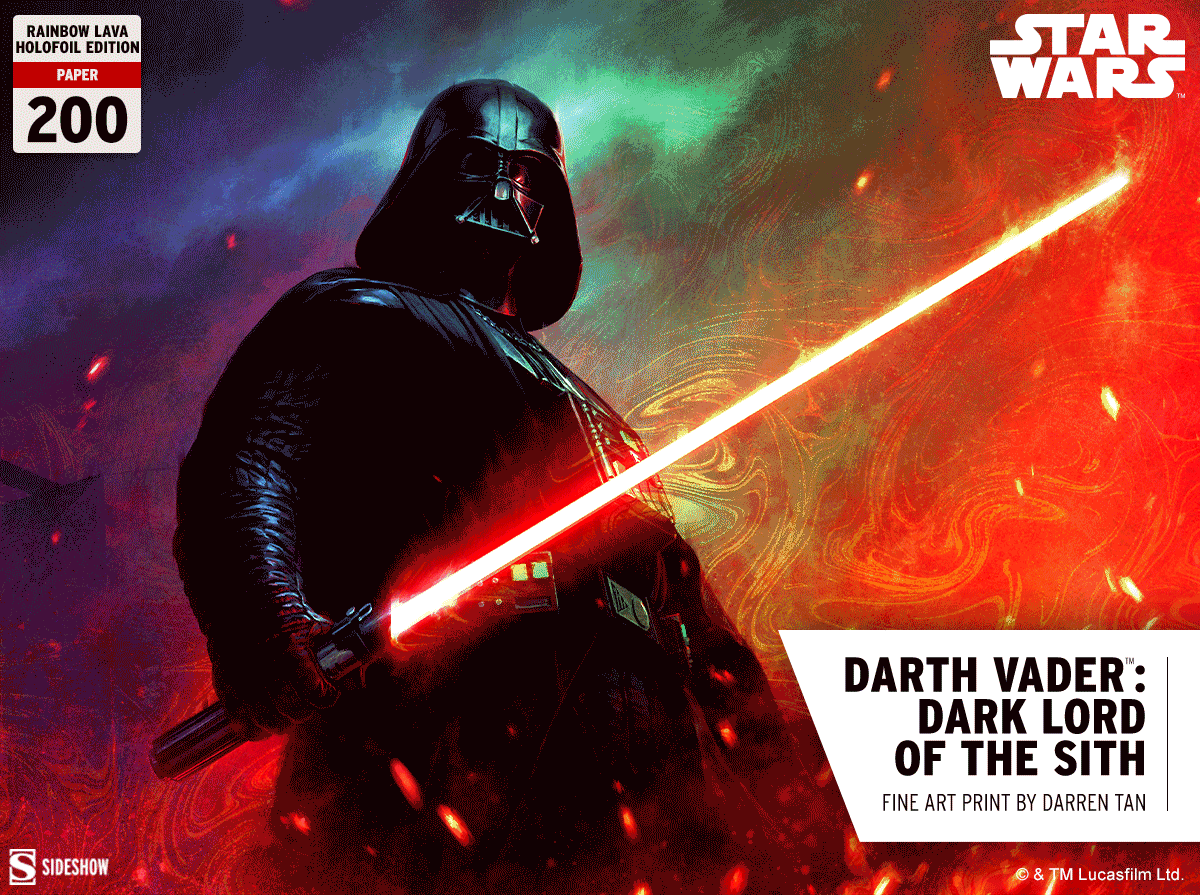 Darth Vader: Dark Lord of the Sith (Rainbow Lava Holofoil Variant) Fine Art Print