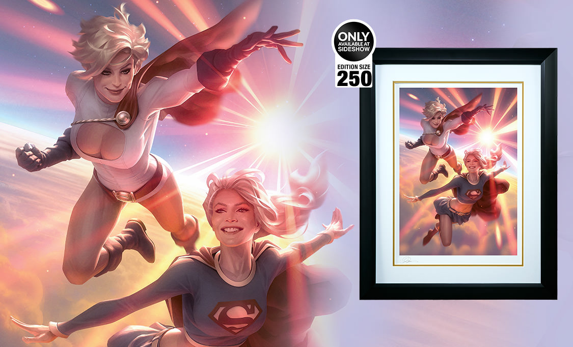 Supergirl and Powergirl Art Print
