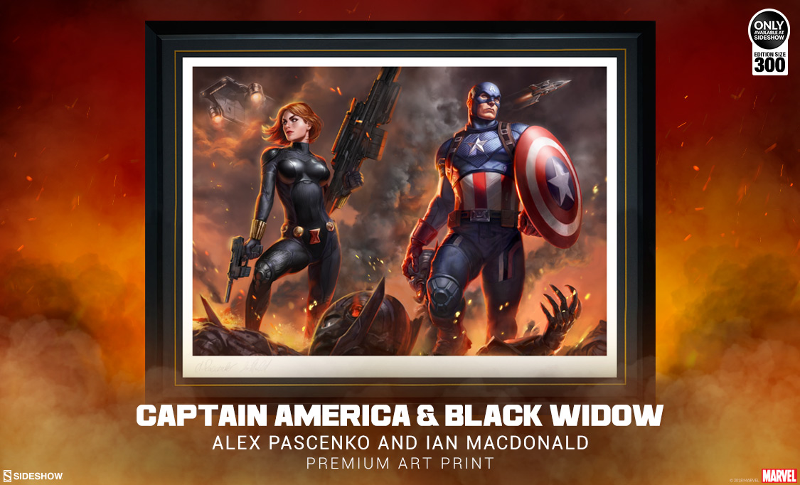 Captain America & Captain America Premium Art Print