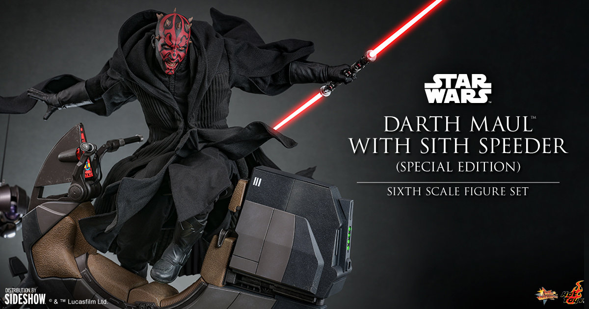 Darth Maul with Sith Speeder (Special Edition) Sixth Scale Figure |  Sideshow Collectibles