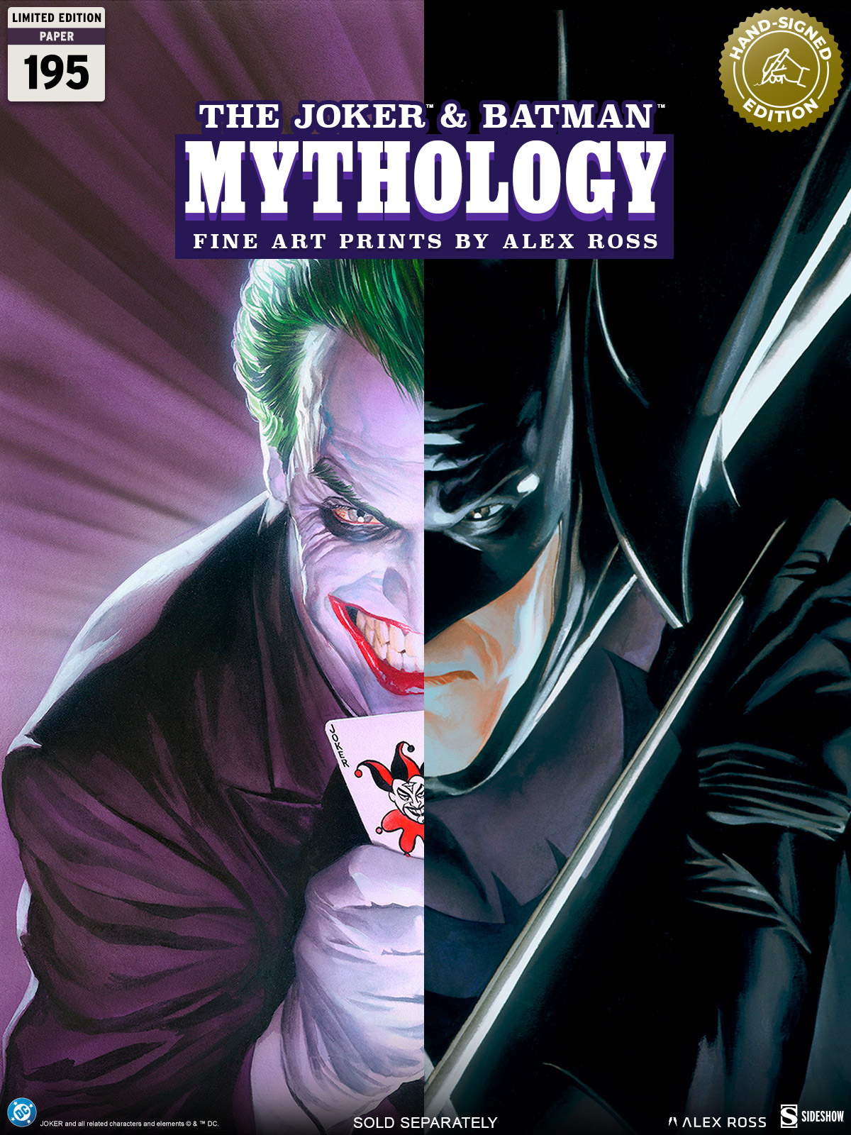 The Joker™& Batman™ Mythology Fine Art Prints by artist Alex Ross