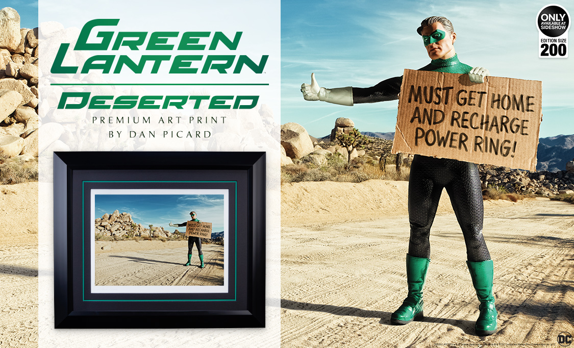 Green Lantern Deserted Art Print