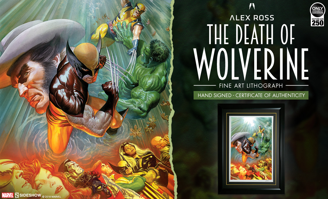 Alex Ross Death of Wolverine Lithograph