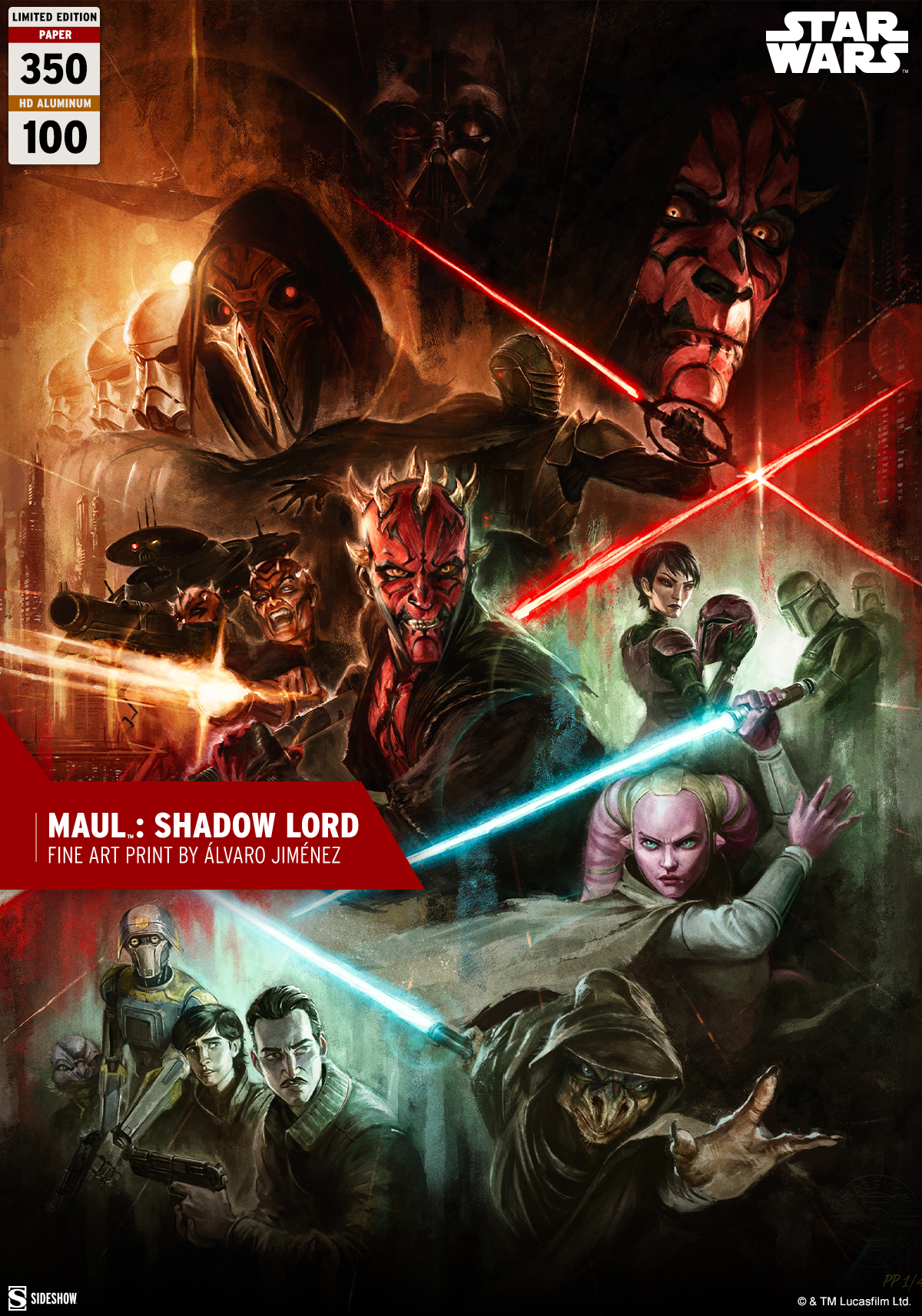 Maul: Shadow Lord Fine Art Print