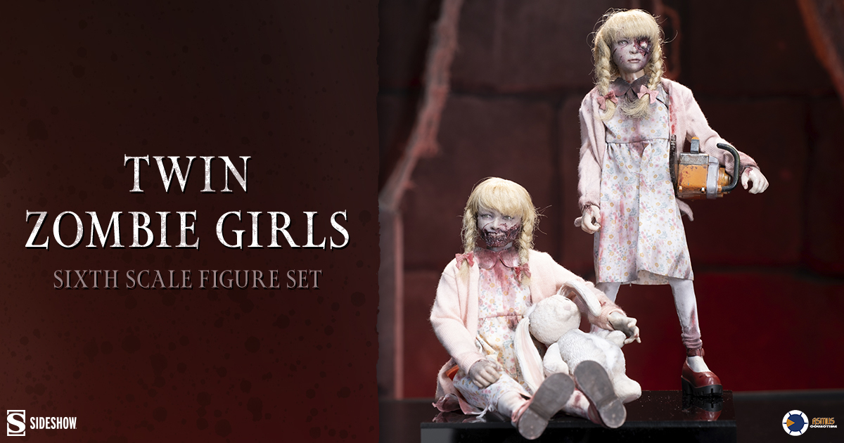 Twin Zombie Girls Sixth Scale Figure Set by Asmus Collectible Toys