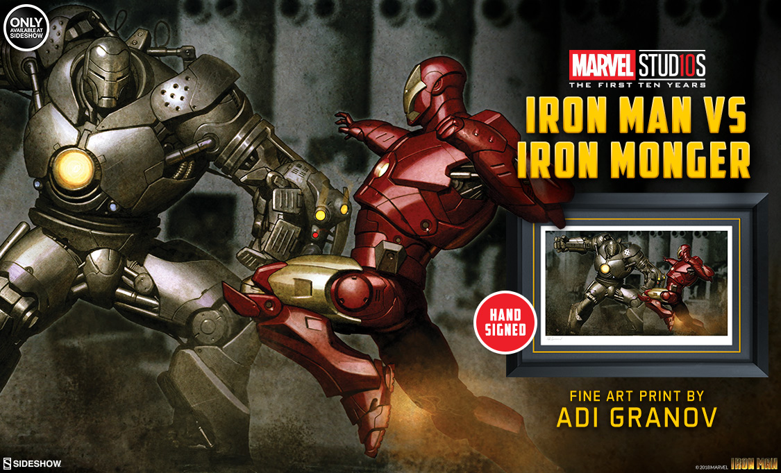 Iron Man vs Iron Monger Print