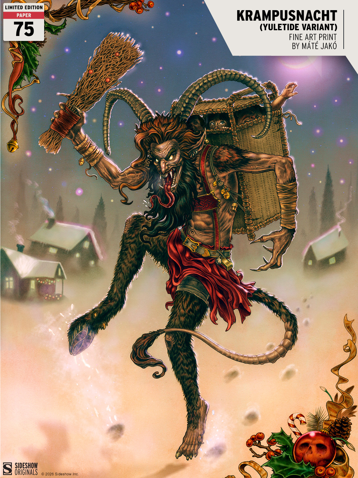 Krampusnacht Yuletide Variant Fine Art Print