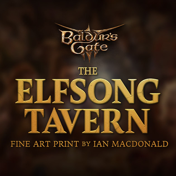 Baldur's Gate III: The Elfsong Tavern art print