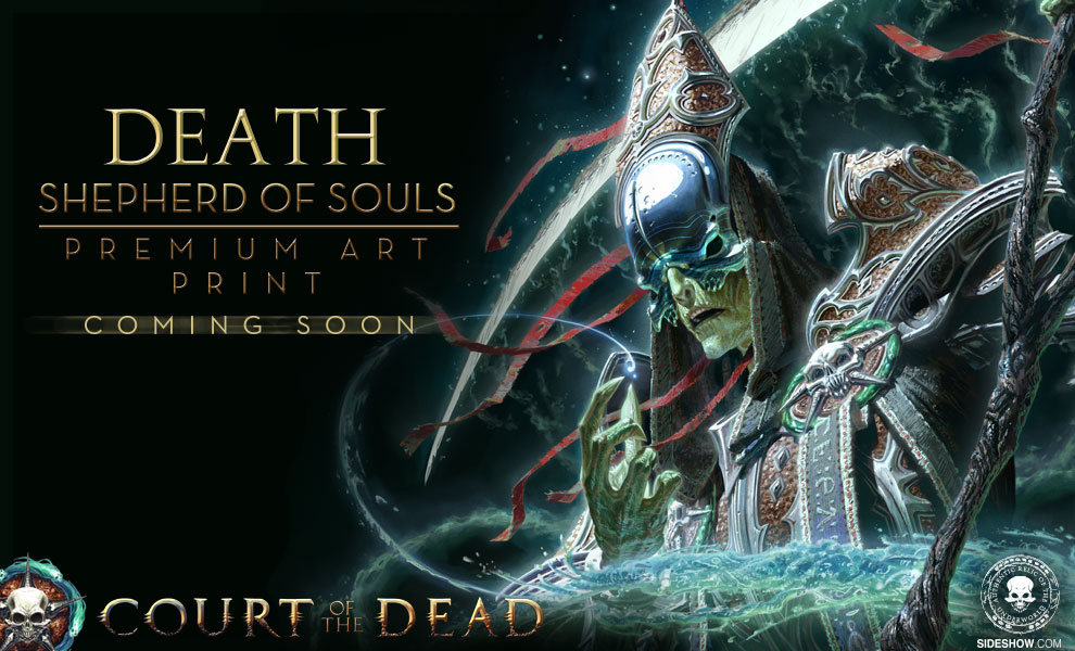 Death Shepherd of Souls Premium Art Print