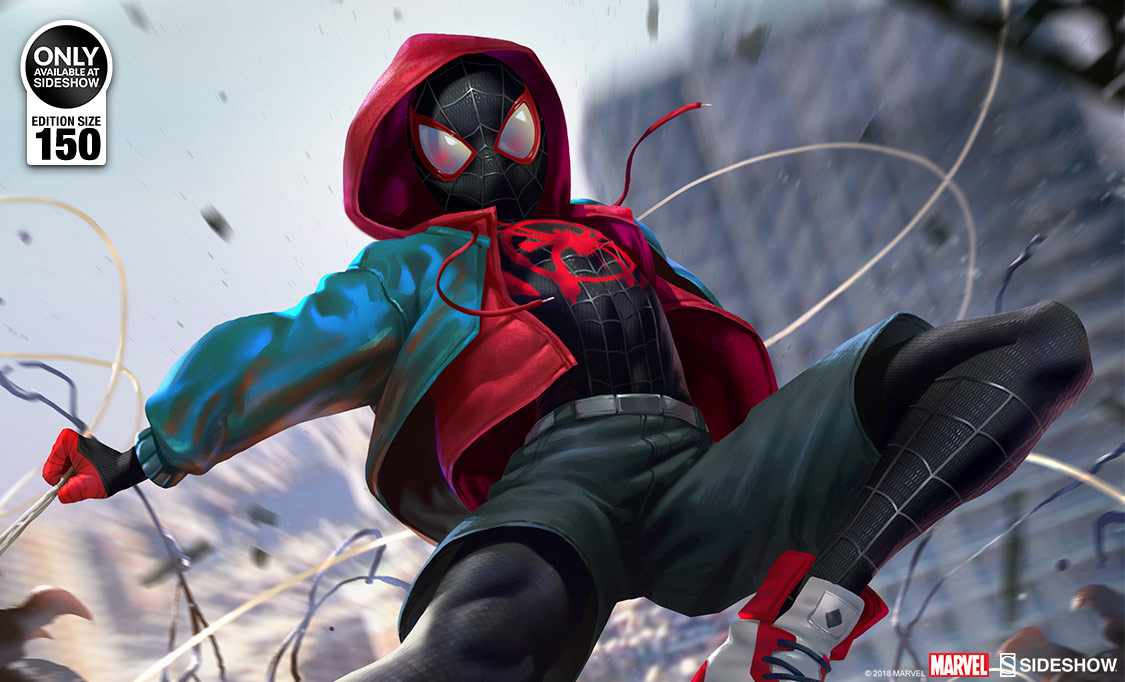 Ultimate Spider-Man Miles Morales Fine Art Print