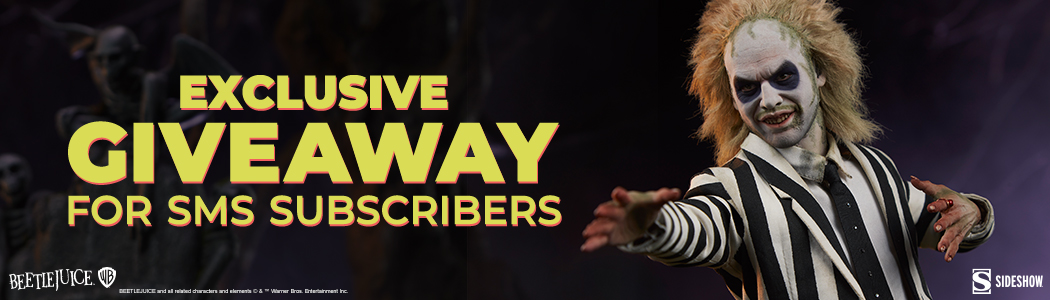 Beetlejuice Sixth Scale Figure giveaway only for active subscribers